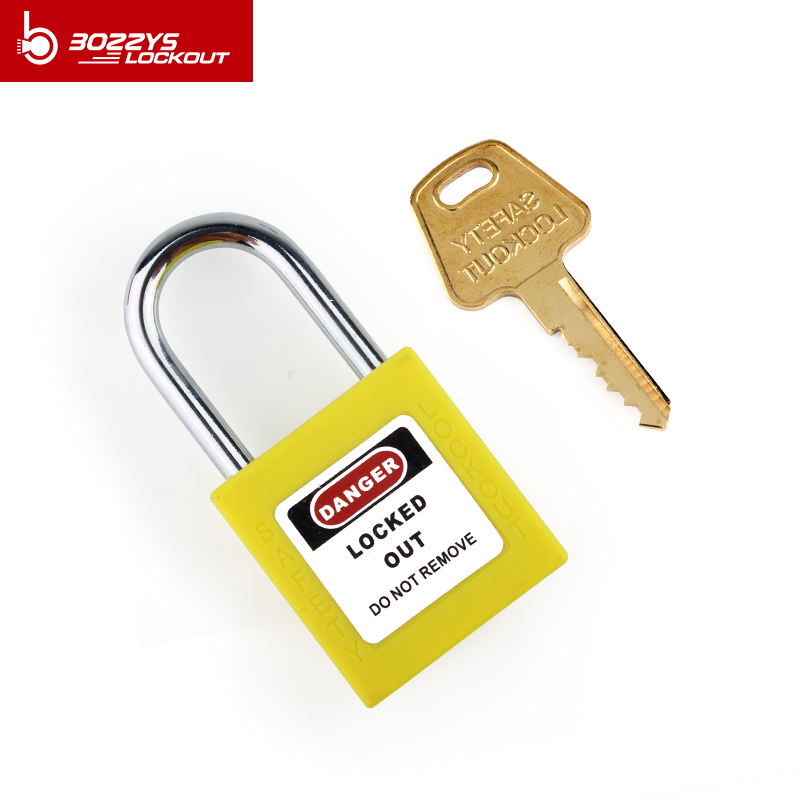 Small Stell Shackle Safety Padlock for Industrial lockout-tagout 