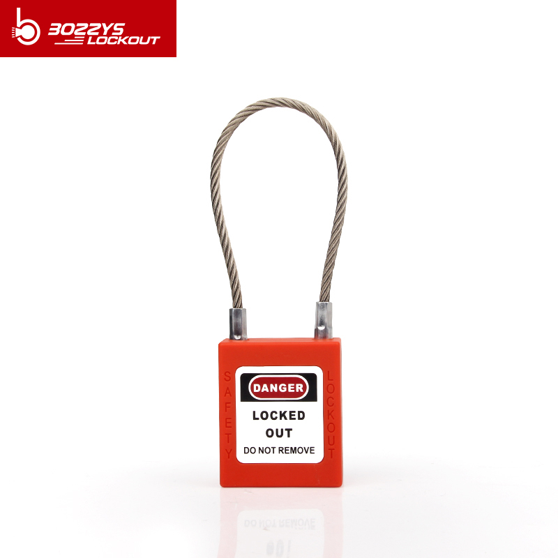 180mm Length Stainless Steel Wire Safety Padlock