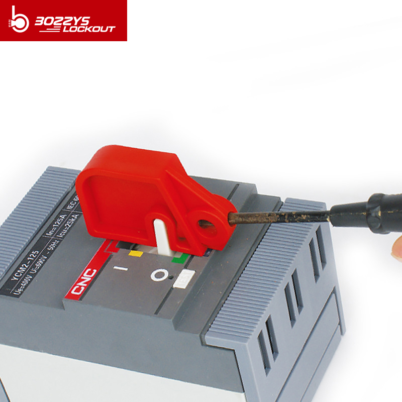 Plastic Oversized Circuit Breaker Lockout of all different sizes colors for lockout tagout using