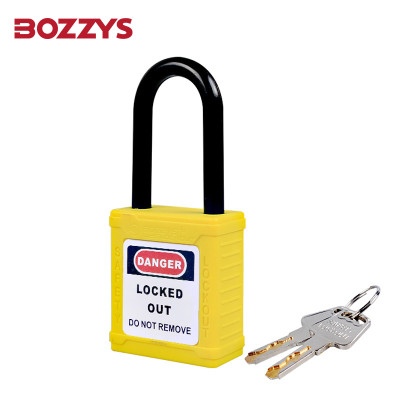 Nylon Shackle Safety Padlock with Master Keys 