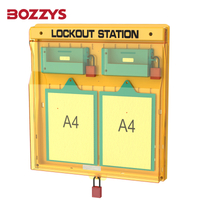Combination Wall-mounted Industrial Advanced Safety Padlock Station with transparent dust cover