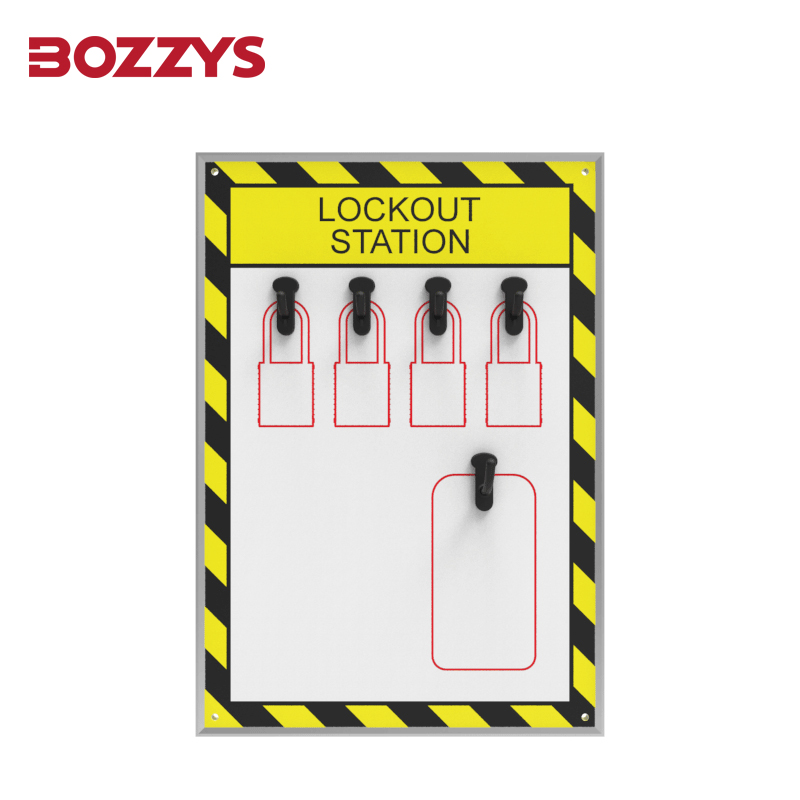 Support customization combinations Multiple Open Industrial Safety Lockout station plate