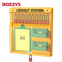 Combination Wall-mounted Industrial Advanced Safety Lockout Tagout Lockout Station with Transparent Dust Cover
