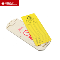 OEM Manufacturer Yellow Scafftag Tag Holder With PVC Safety Signs 