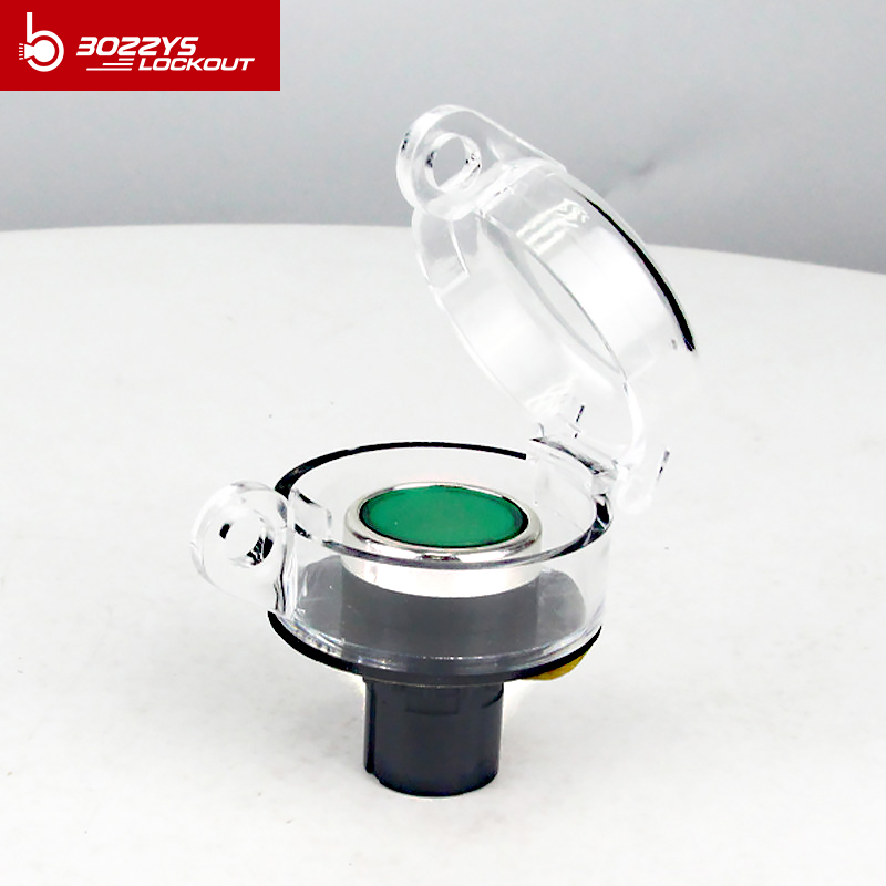 Push Transparent button safety cover lockout to completely covers push button for preventing access