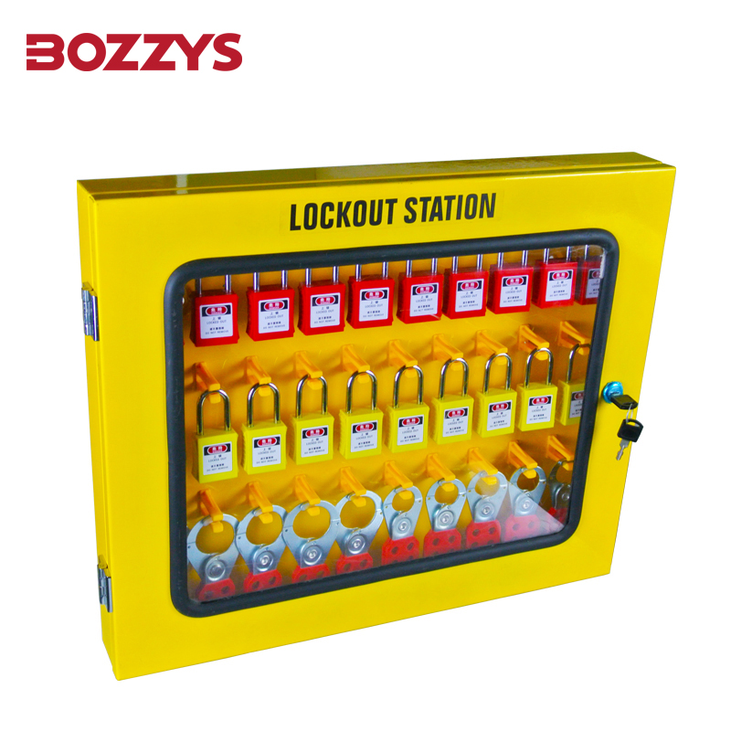Support customization yellow Safety Lockout Station With 30 padlocks