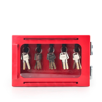 Industry Transparent Electrical Carbon Steel Safety Total Lockout Box With 5 hooks